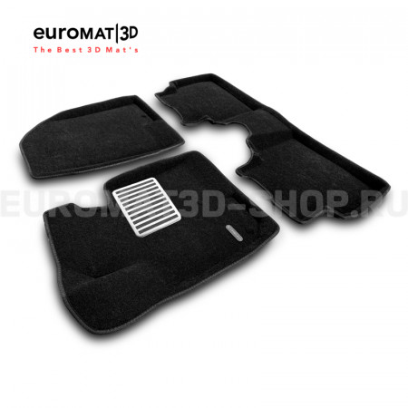 Текстильные 3D коврики Euromat3D Lux в салон для Hyundai ix35 (2009-2014) № EM3D-002707