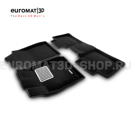 Текстильные 3D коврики Euromat3D Lux в салон для Lexus ES (2010-2014) № EM3D-003210