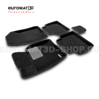 Текстильные 3D коврики Euromat3D Business в салон для Kia Optima (2011-2015) № EMC3D-002912