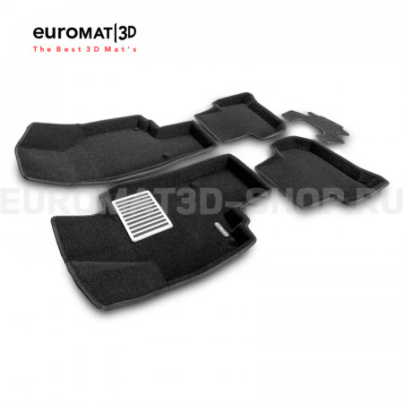 Текстильные 3D коврики Euromat3D Lux в салон для Skoda Yeti (2009-) № EM3D-004511