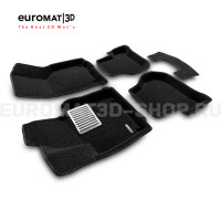Текстильные 3D коврики Euromat3D Lux в салон для Volkswagen Scirocco (2009-) № EM3D-004502