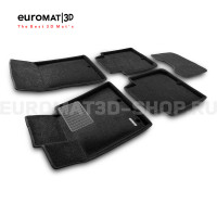 Текстильные 3D коврики Euromat3D Business в салон для Kia Quoris (2014-) № EMC3D-002928