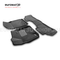 Текстильные 3D коврики Euromat3D Business в салон для Toyota Land Cruiser 200 (2012-2021) № EMC3D-005103G Серые