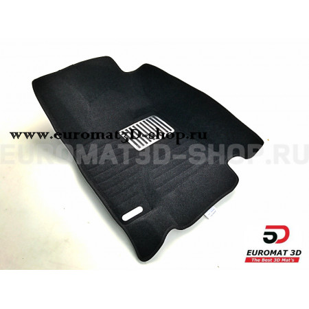 Текстильные 5D коврики с высоким бортом Euromat3D в салон для Lexus LX570 / LX450D (2012-2021) № EM5D-005140