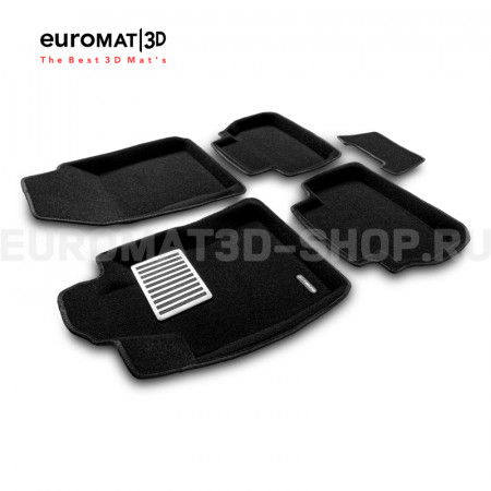 Текстильные 3D коврики Euromat3D Lux в салон для Subaru Forester (2018-) № EM3D-004702