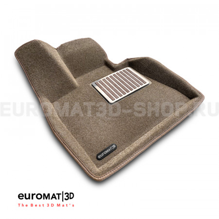 Текстильные 3D коврики Euromat3D Lux в салон для Bmw X6 (G06) (2018-) № EM3D-001227T Бежевые