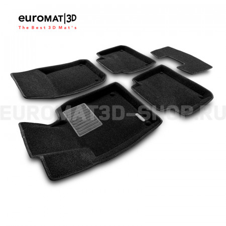 Текстильные 3D коврики Euromat3D Premium в салон для Volvo V90 (2017-) № EMPR3D-005510