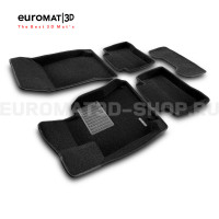 Текстильные 3D коврики Euromat3D Premium в салон для Mercedes E-Class (W212) (2009-2016) № EMPR3D-003505