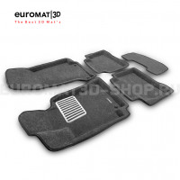Текстильные 3D коврики Euromat3D Lux в салон для Mercedes E-Class (W213) (2016-2023) № EM3D-003519G Серые