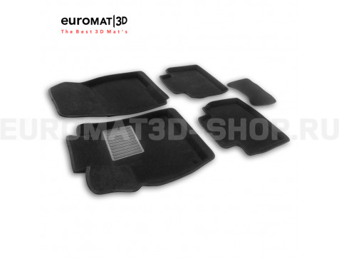 Текстильные 3D коврики Euromat3D Business в салон для Honda Accord (2020-) № EMC3D-002607