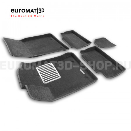 Текстильные 3D коврики Euromat3D Lux в салон для Geely Emgrand 7 (2021-) № EM3D-001413